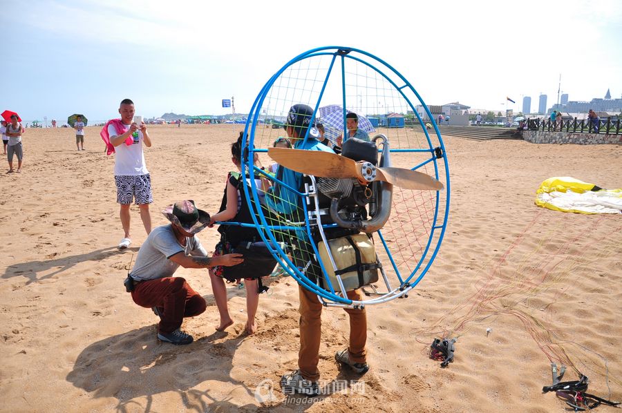 海边动力伞似土豪专用 5分钟380元