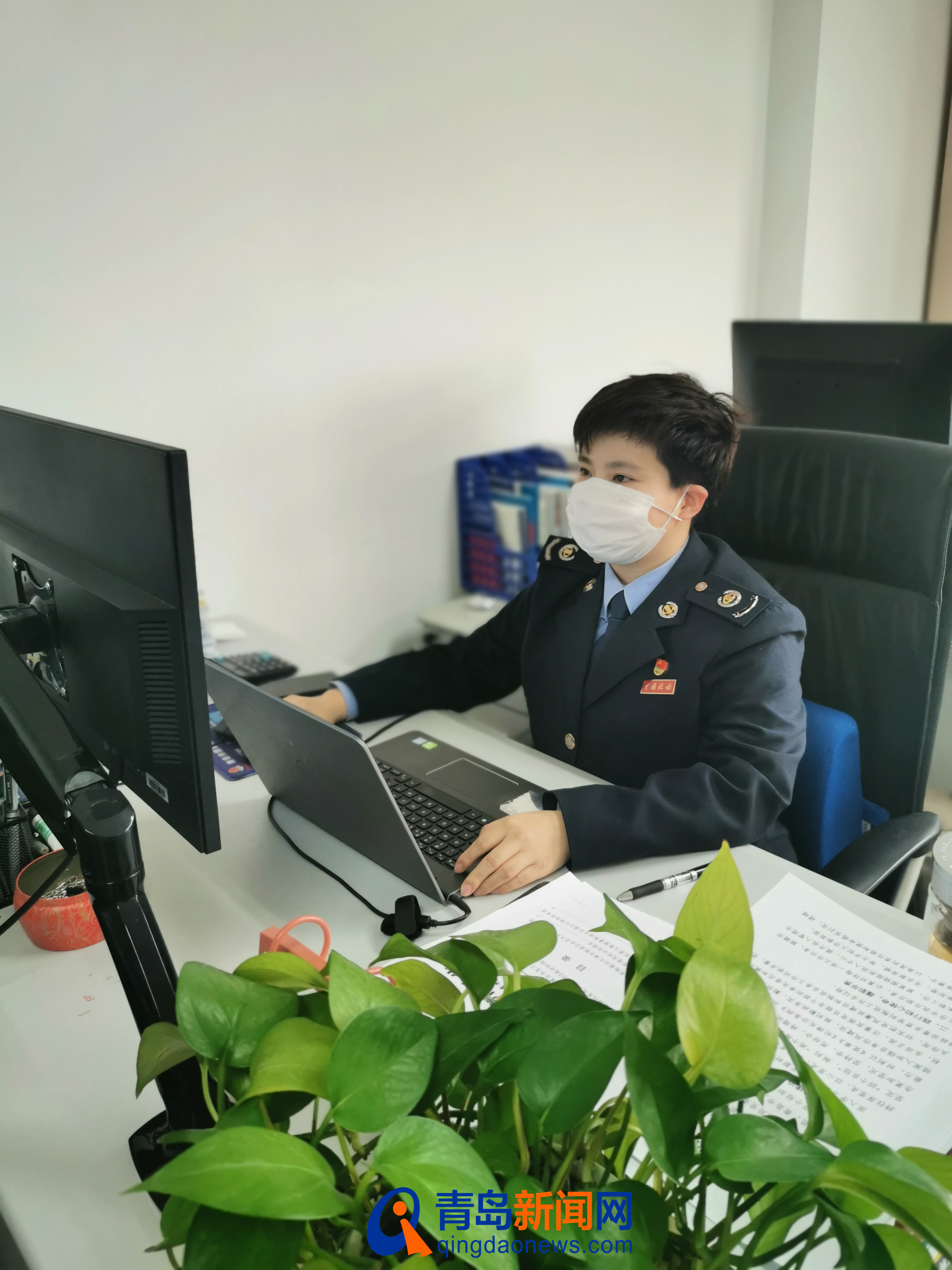 青岛市城阳区税务局核算分析科科员刘珊工作干练有热情