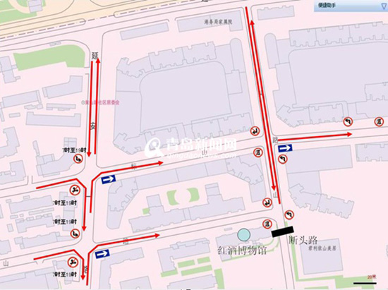 十五大街交通调流图公布 7路段面临调整